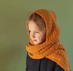 Gehaakte capuchonsjaal knit kids